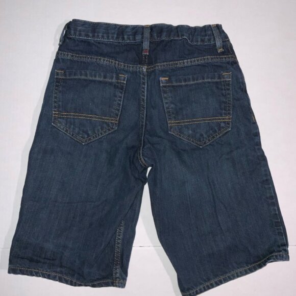 Arizona Jeans Boy 14 Regular Adjustable Dark Wash Denim Blue Jean Shorts (K) - Picture 9 of 11